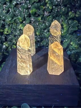Brazilian Amethyst w/ Powellite Inclusions Mini Points - *UV Reactive*